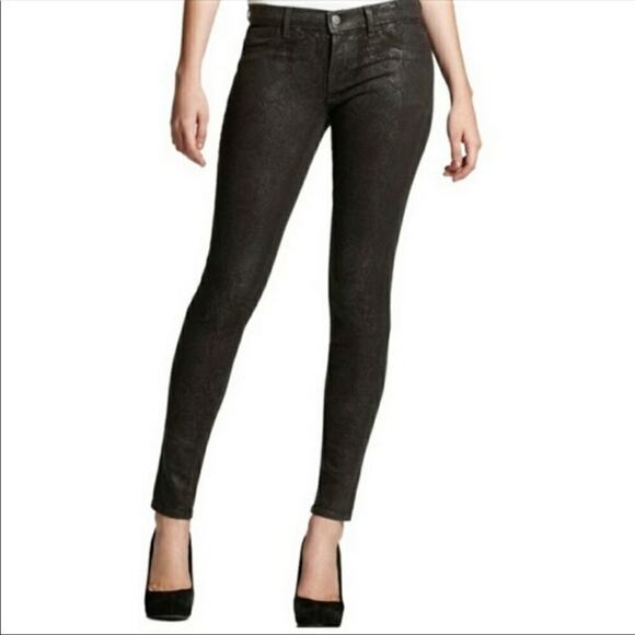 J Brand Super Skinny Indigo Boa Jeans Sz 28 - Picture 1 of 11